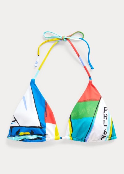 Polo Ralph Lauren Graphic-Print Bikini Top Dame Danmark (ASNJP7859)